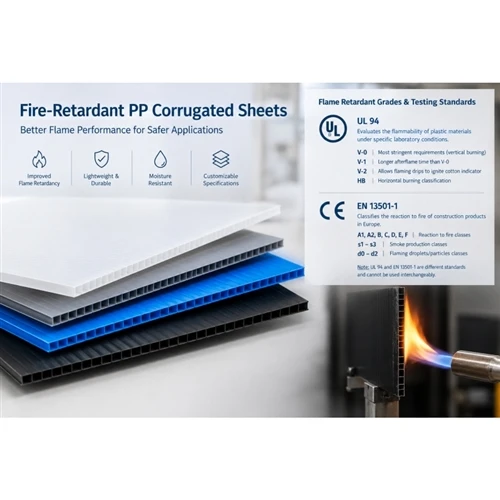 Understanding Fire-Retardant PP Corrugated Sheets: Flame Retardant Grades, Te...